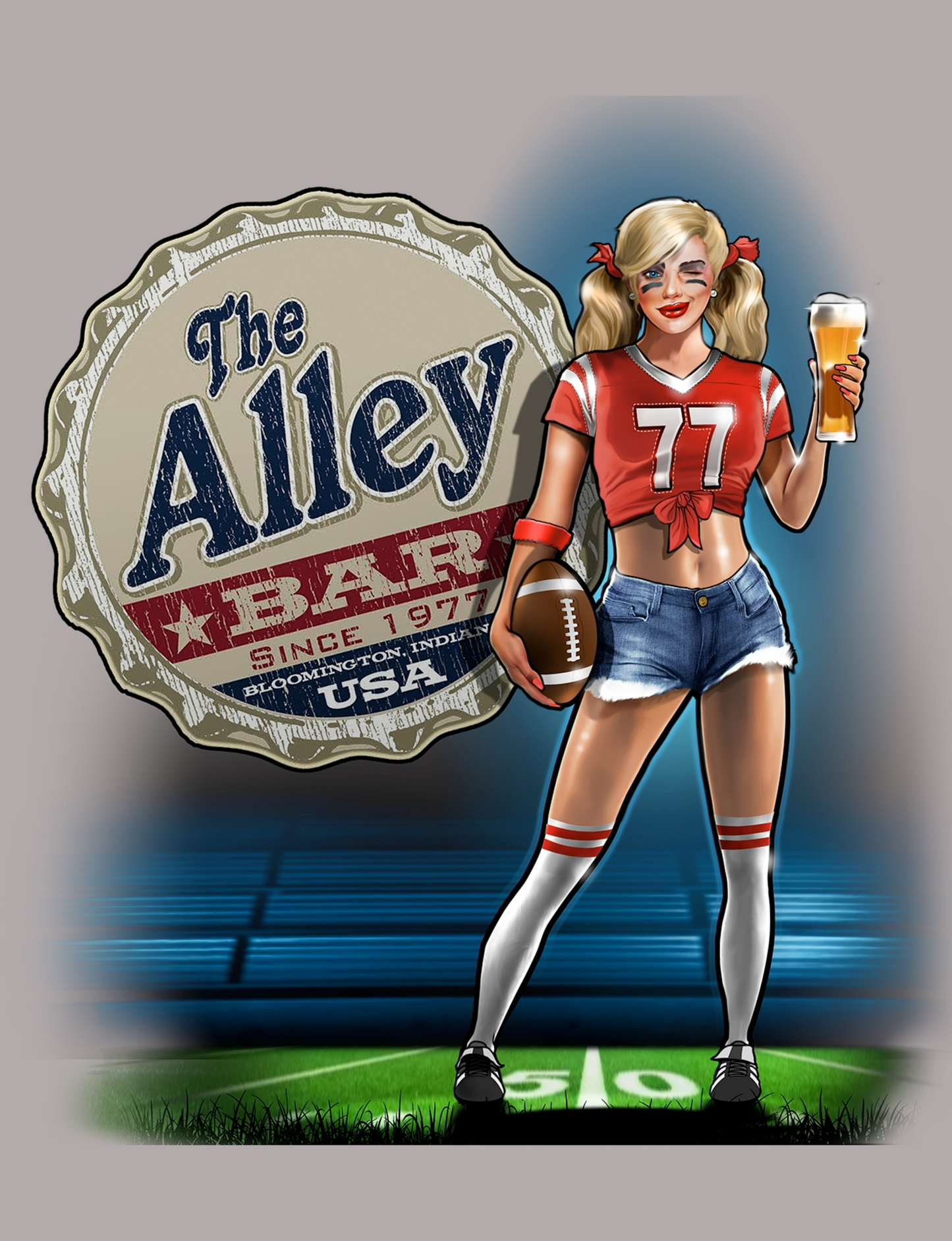 Football Pin Up