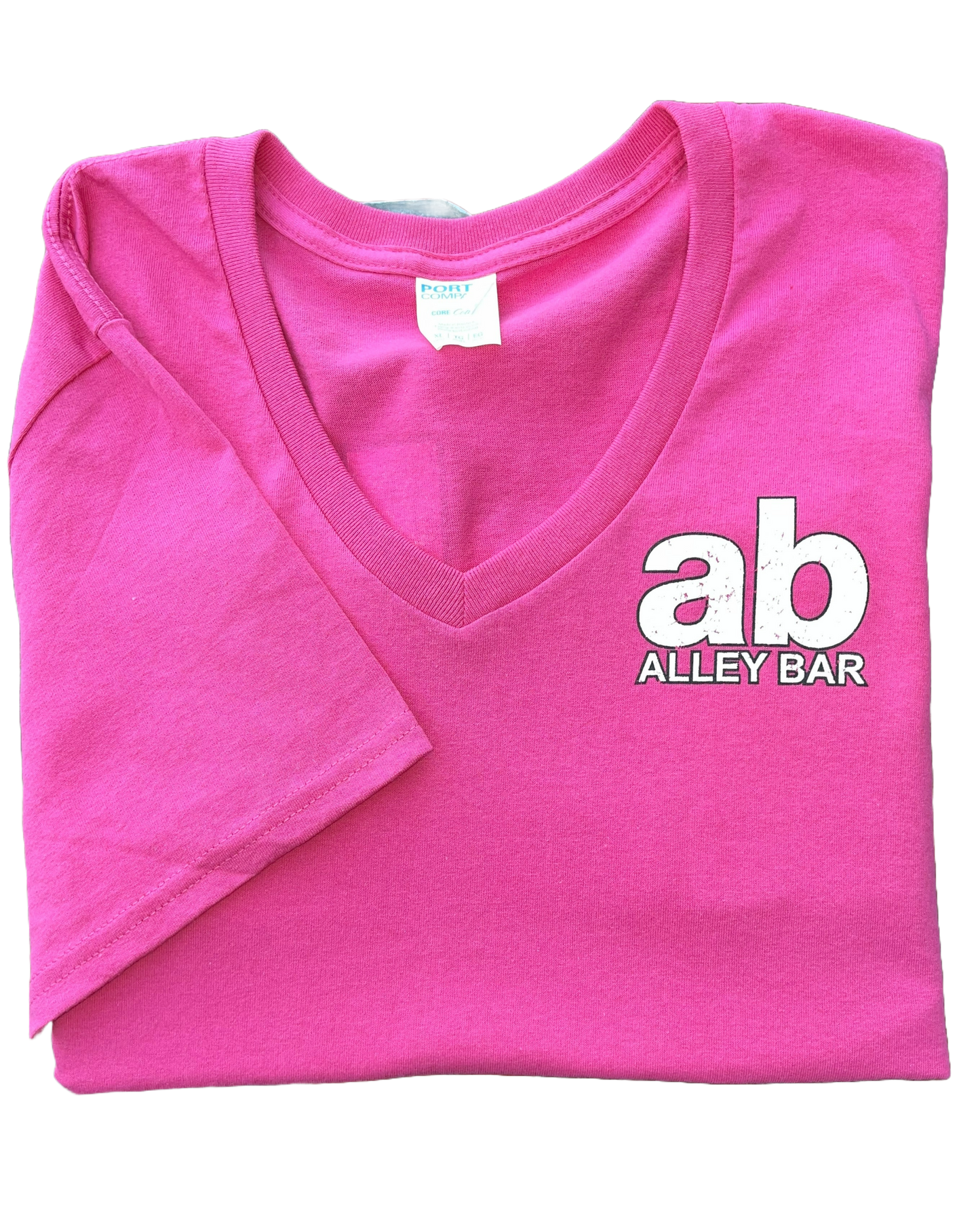 AB Short Sleeve V-neck - Pink