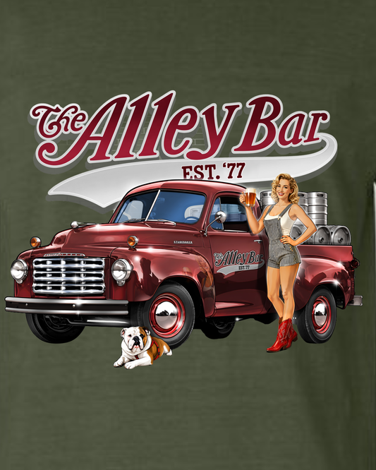Trucker Pin Up - Army Green
