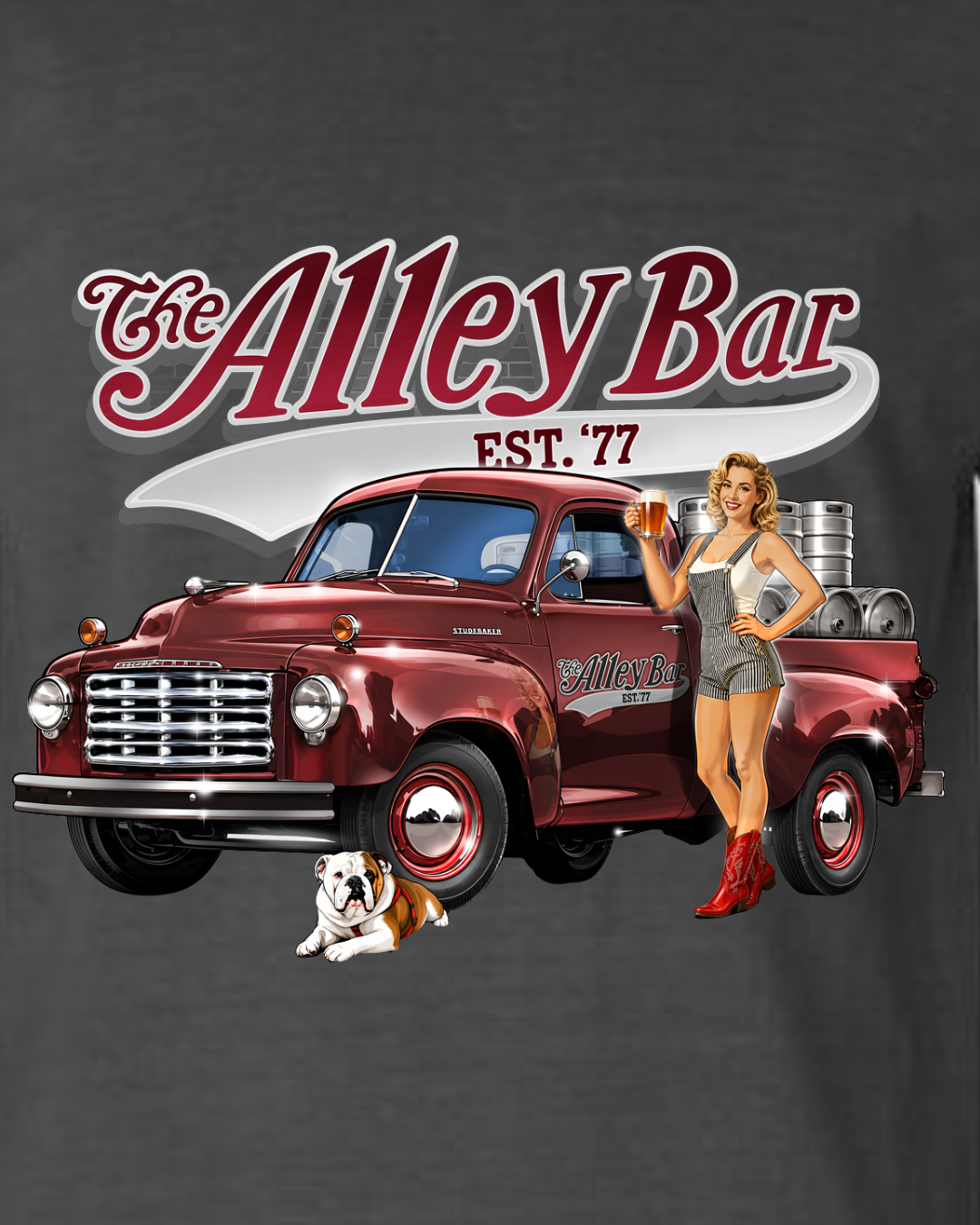 Trucker Pin Up Unisex Tank Top